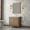 James Martin Kinnsden 36" Single Bathroom Vanity, Weathered Oak