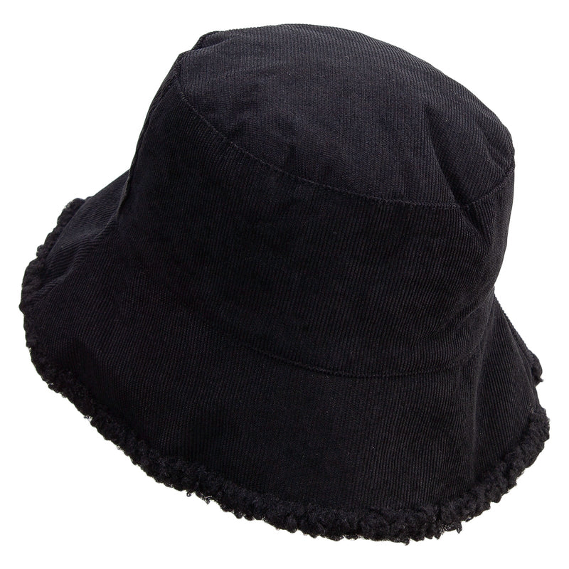 Women's Fleece Corduroy Bucket Hat