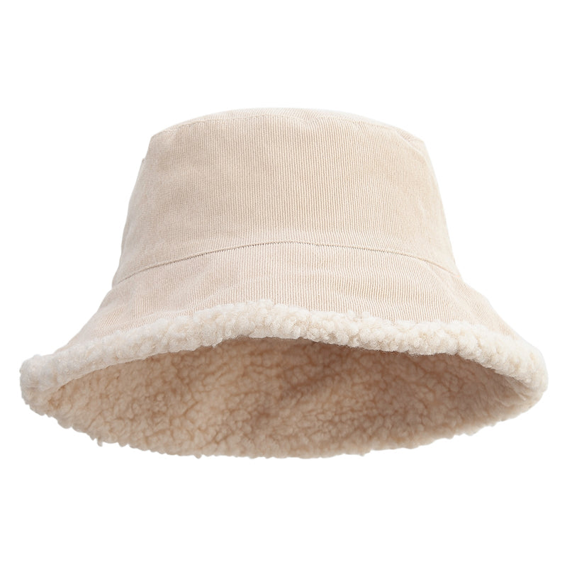 Women's Fleece Corduroy Bucket Hat