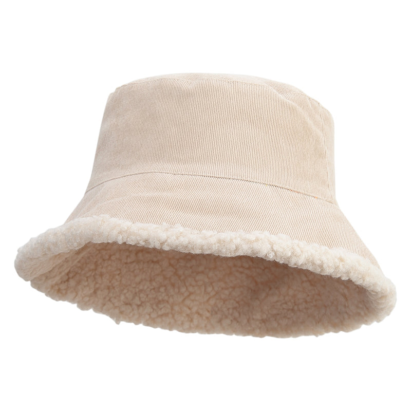 Women's Fleece Corduroy Bucket Hat