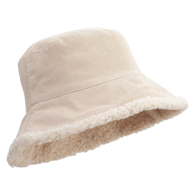 Women's Fleece Corduroy Bucket Hat