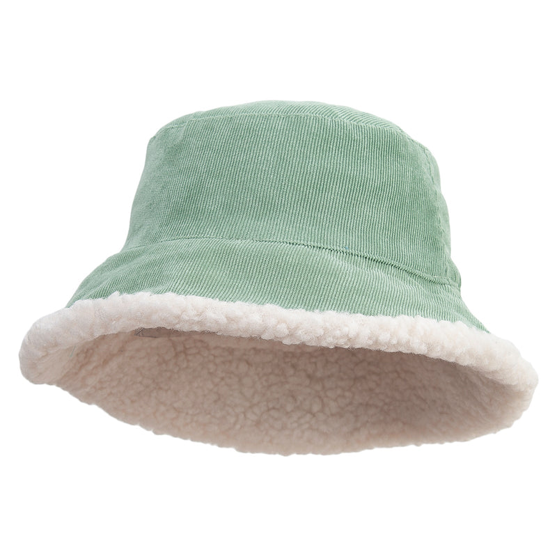 Women's Fleece Corduroy Bucket Hat