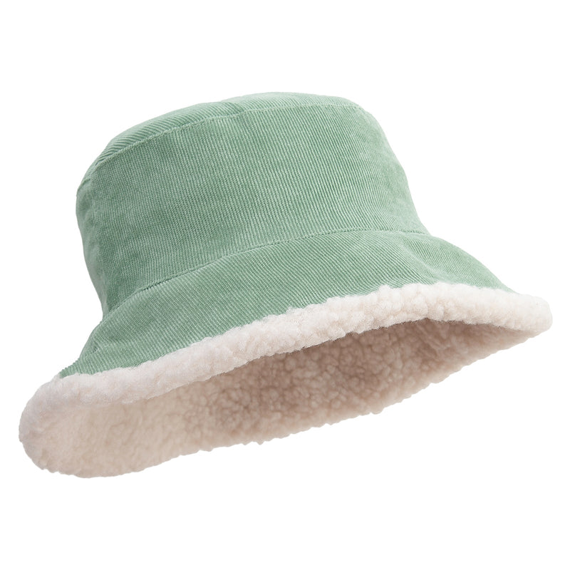 Women's Fleece Corduroy Bucket Hat