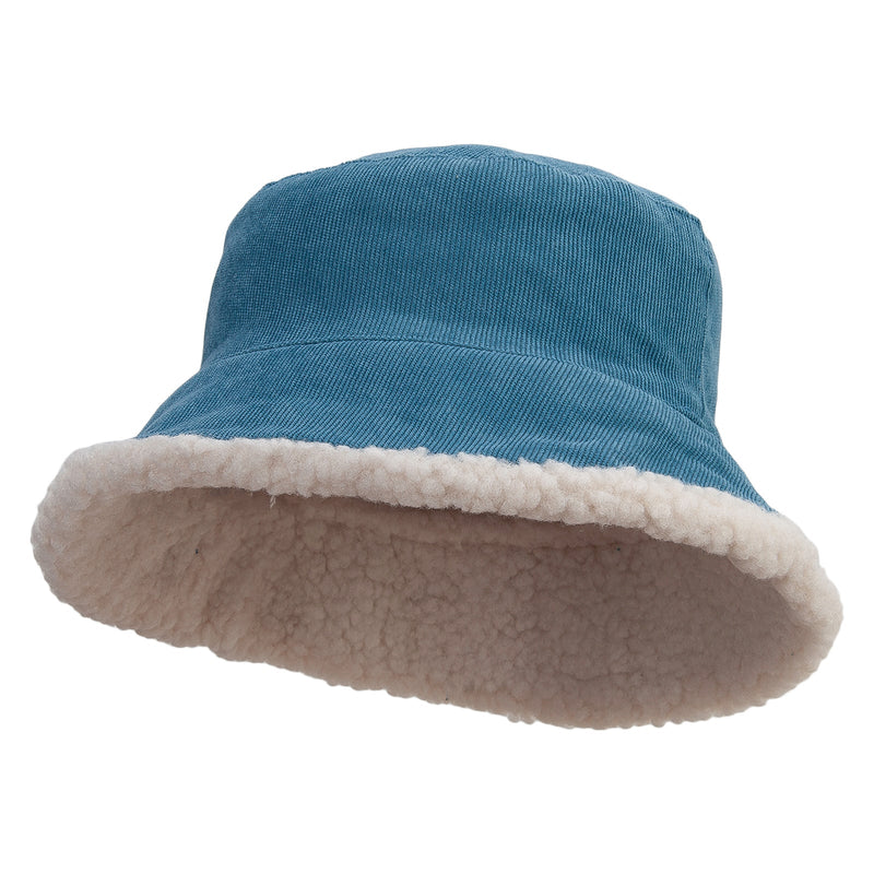 Women's Fleece Corduroy Bucket Hat
