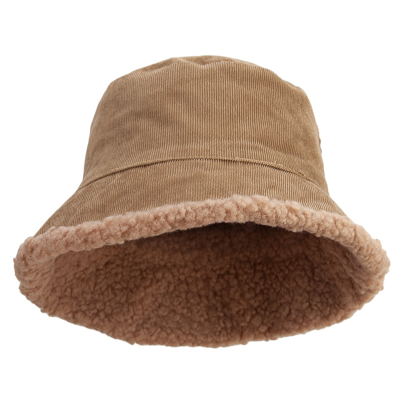 Women's Fleece Corduroy Bucket Hat