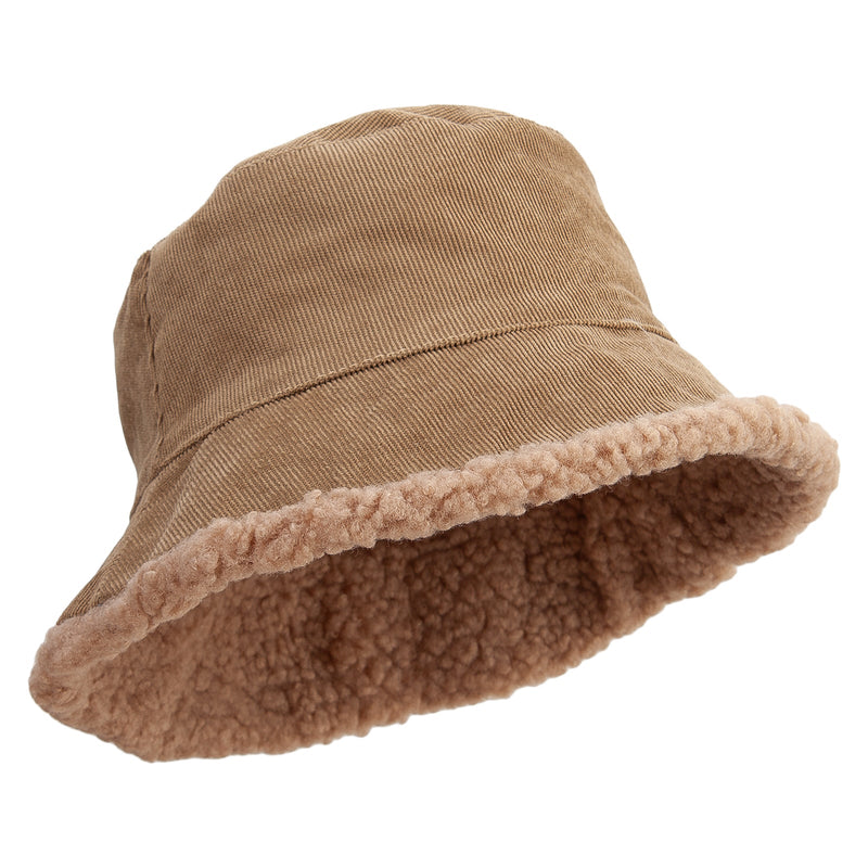 Women's Fleece Corduroy Bucket Hat