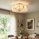 Alabaster Artze Brass Ceiling Light