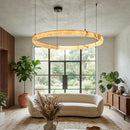 Alabaster Aura Circular Chandelier