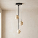 Alabaster Balls Cluster Chandelier