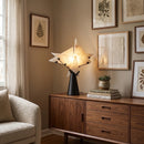 Alabaster Black Table Lamp