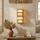 Alabaster Cascade Rectangular Wall Light