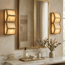 Alabaster Cascade Rectangular Wall Light