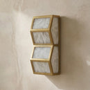 Alabaster Cascade Rectangular Wall Light