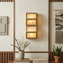 Alabaster Cascade Rectangular Wall Light