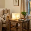 Alabaster Cubic Table Lamp