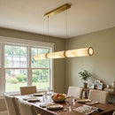 Alabaster Cylindrical Chandelier