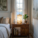 Alabaster Cylindrical Table Lamp