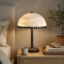 Alabaster Dome Trim Table Lamp