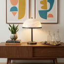 Alabaster Dome Trim Table Lamp