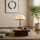 Alabaster Dome Trim Table Lamp