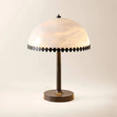 Alabaster Dome Trim Table Lamp