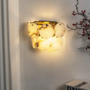 Alabaster Double Layer Round Wall Lamp