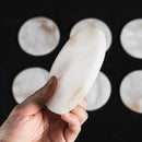 Alabaster Double Layer Round Wall Lamp