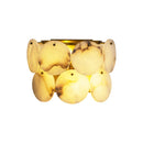 Alabaster Double Layer Round Wall Lamp
