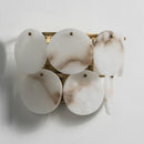 Alabaster Double Layer Round Wall Lamp