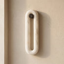 Alabaster Fader Elliptical Wall Lamp