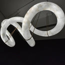 Alabaster Loop Chandelier