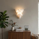 Alabaster Tiered Cone Wall Light