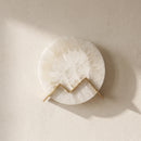 Alabaster M Letter Wall Lamp