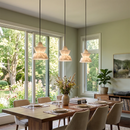 Alabaster Modern Hat Shape Pendant Light
