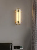 Alabaster Obvara Oval Wall Light