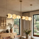 Alabaster Pebble Linear Chandelier