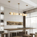 Alabaster Pebble Linear Chandelier