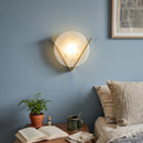 Alabaster Round Victory V Wall Lamp