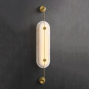 Alabaster Solvane Slender Oval Wall Sconce