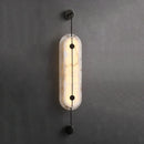 Alabaster Solvane Slender Oval Wall Sconce
