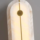 Alabaster Solvane Slender Oval Wall Sconce