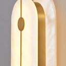 Alabaster Solvane Slender Oval Wall Sconce