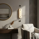 Alabaster Solvane Slender Oval Wall Sconce