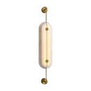 Alabaster Solvane Slender Oval Wall Sconce