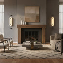 Alabaster Solvane Slender Oval Wall Sconce