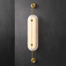 Alabaster Solvane Slender Oval Wall Sconce
