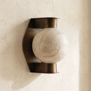 Alabaster Spherical Decorative Art Wall Lamp