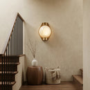 Alabaster Spherical Decorative Art Wall Lamp