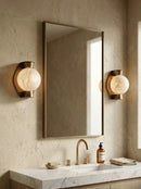 Alabaster Spherical Decorative Art Wall Lamp