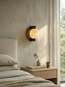 Alabaster Spherical Decorative Art Wall Lamp